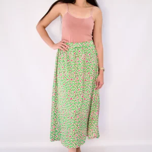 The Alara Skirt (Green Print)