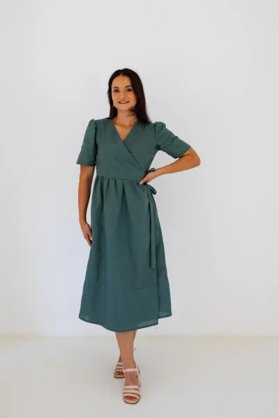 The Classic Gem Dress (Dark Green)
