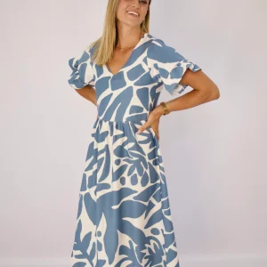 The Mirelle Dress (Abstract Print)
