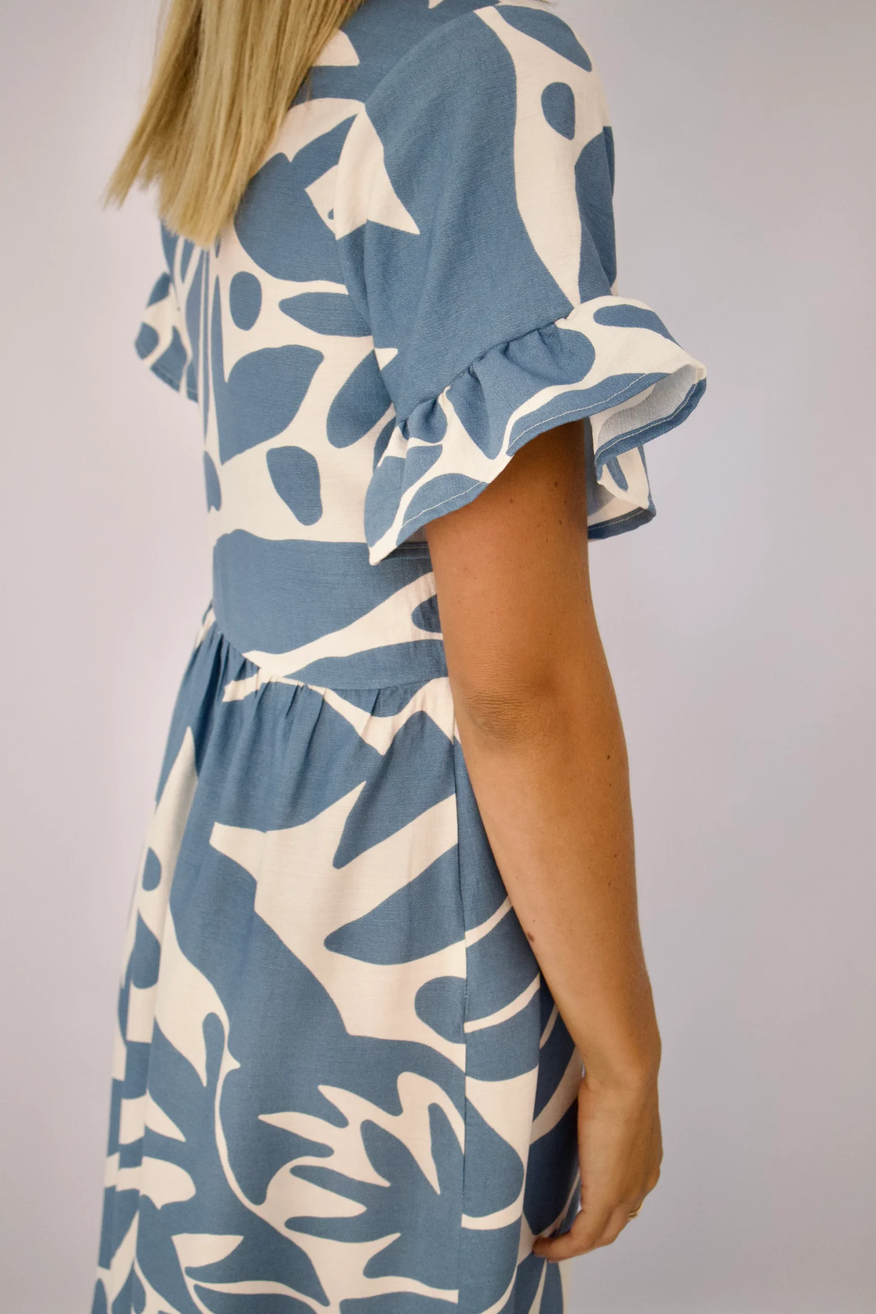 The Mirelle Dress (Abstract Print)